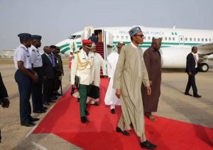 buhari-arrives