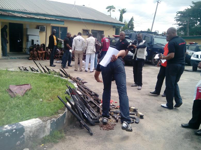 Image result for Oyo Police Command parade 24 suspected cultists