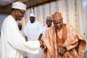 PRESIDENT ELECT GEN BUHARI  RECEIVED ELECTED GOV OF KATSINA