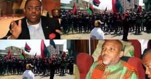 Femi Fani-Kayode barred from the court room, Nnamdi Kanu granted bail