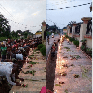 Parishioners at Ozubulu in Anambra State