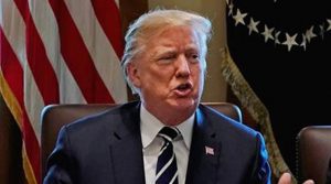 Trump holds a cabinet meeting at the White House in Washington