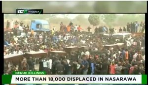 18 displaced