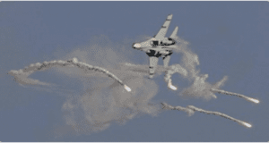 War-jet-bombarding