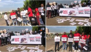 Hate speech protest
