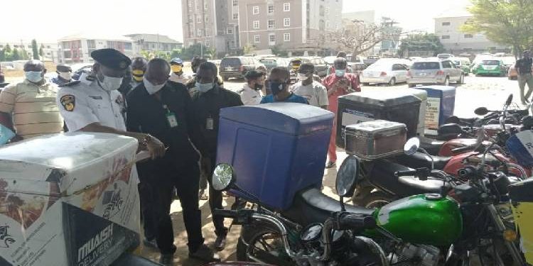 Over 50 dispatch riders arrested in Abuja over traffic violations