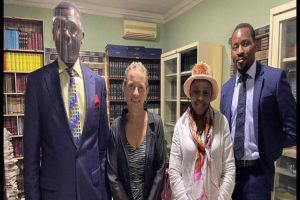 L-R: Ebun-Olu Adegboruwa, Kari O’Rourke; Dr Ama (Kari’s friend), and Tosin Adesioye (Esq of Ebun-Olu Adegboruwa SAN & Co).