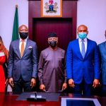 PHOTOS: Osinbajo receives management of Nigerian Exchange Group