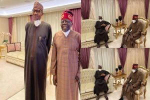 Tinubu thanks President Buhari for visiting him in London