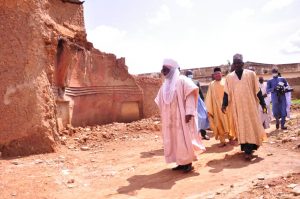 Latest news about Governor Bello's visit to the Emir of Zazzau, Alh. Ahmad Nuhu Bamali at his palace in zaria. 