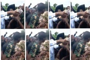 Video: Zamfara Governor doles out cash to soldiers fighting bandits