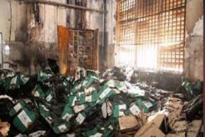 Latest Breaking News About INEC: Arsonists burn INEC's Office in Awgu, Enugu State