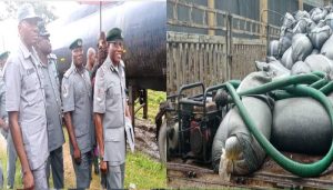 Customs intercepts 10,000 liters of fuel in polythene bags