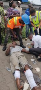 LASEMA again, rescues four adult males from accident, recovers two 2 vehicles 