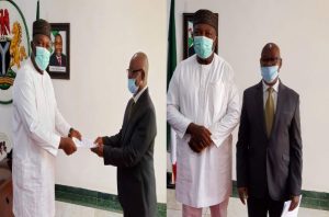 Gov. Ugwuanyi swears in Justice Ozoemena as Acting Chief Judge of Enugu