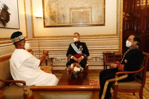  Nigeria’s Ambassador to Spain Demola Seriki presents his letter of credence to King Felipe VI in Madrid