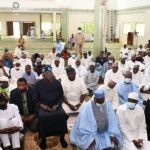Photos: Tinubu observes Juma'at prayers in Abuja