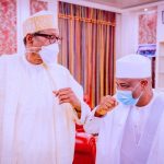 President Buhari, Governor Tambuwal meet Behind Closed Door in Abuja