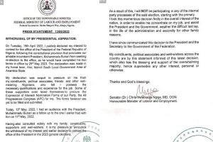 Ngige Withdraws