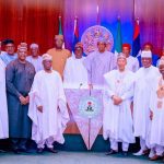 Aggrieved APC Senators meet Buhari in Abuja