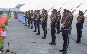 Kenyan President Kenyatta arrives in Seychelles for state visit