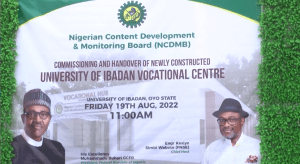 NCDMB donates vocational centre to University of Ibadan