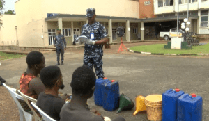 Police parade suspected vehicle hijackers, others in Oyo