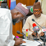 Gov Abubakar Bello swears in new LG Chairman in Katcha