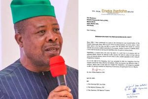 Breaking: Ex-Reps deputy speaker, Emeka Ihedioha resigns from PDP