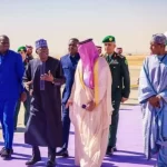 Tinubu arrives Riyadh for Special World Economic Forum