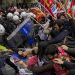 Turkish police detain over 200 after clash with May Day protesters in Istanbul