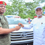 Gov. Aiyedatiwa presents Hilux vehicles to security agencies in Ondo