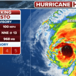 Hurricane Ernesto heads Caribbean island of Bermuda