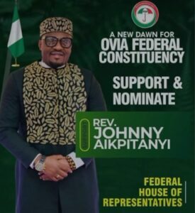 Defections: Edo PDP will emerge stronger, victorious – Rev Johnny Aikpitanyi