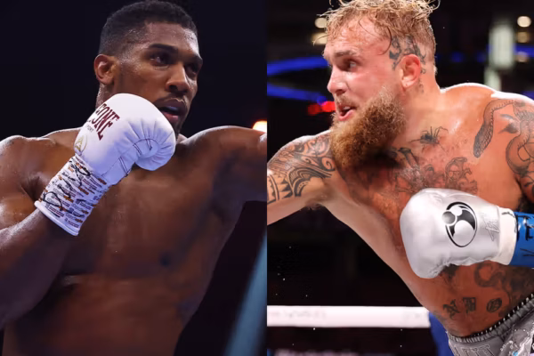 Anthony Joshua and Jake Paul