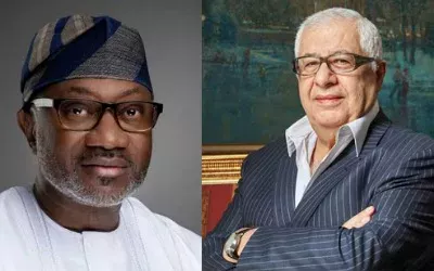 Sir Gilbert Chagoury and Femi Otedola