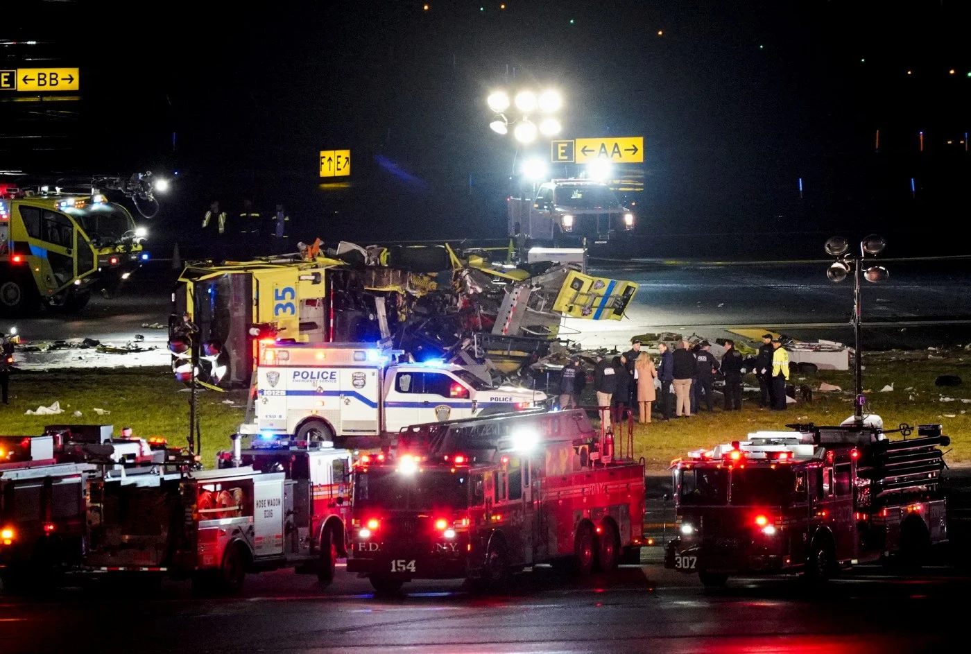 Two Feared Dead as Plane Collides with Fire Truck at New York Airport