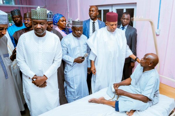 Shettima visit Borno Blast victims