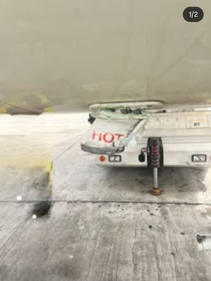 Jet Blast Damages United Nigeria Airlines Aircraft At Lagos Airport