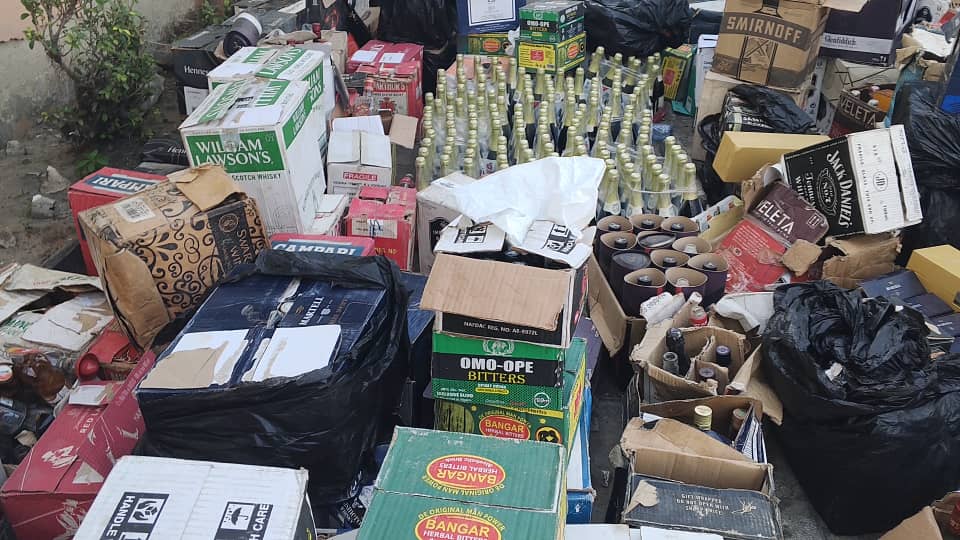NAFDAC Uncover Illegal Alcohol Site, Seizes Products Worth ₦350m in Lagos
