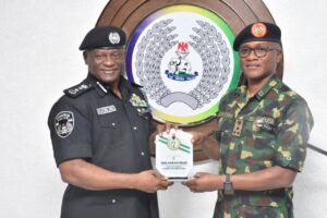 Brigadier General Olakunle Nafiu and IGP Tunji Disu