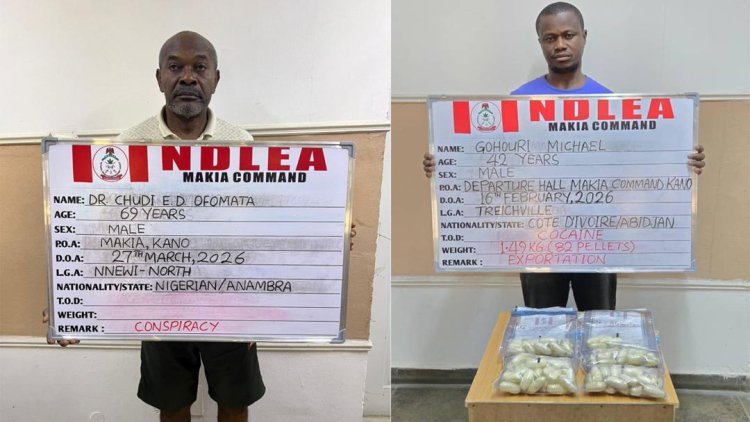 NDLEA Arrest Doctor, 93-year-old Man Linked To Cocaine, Skunk Trafficking