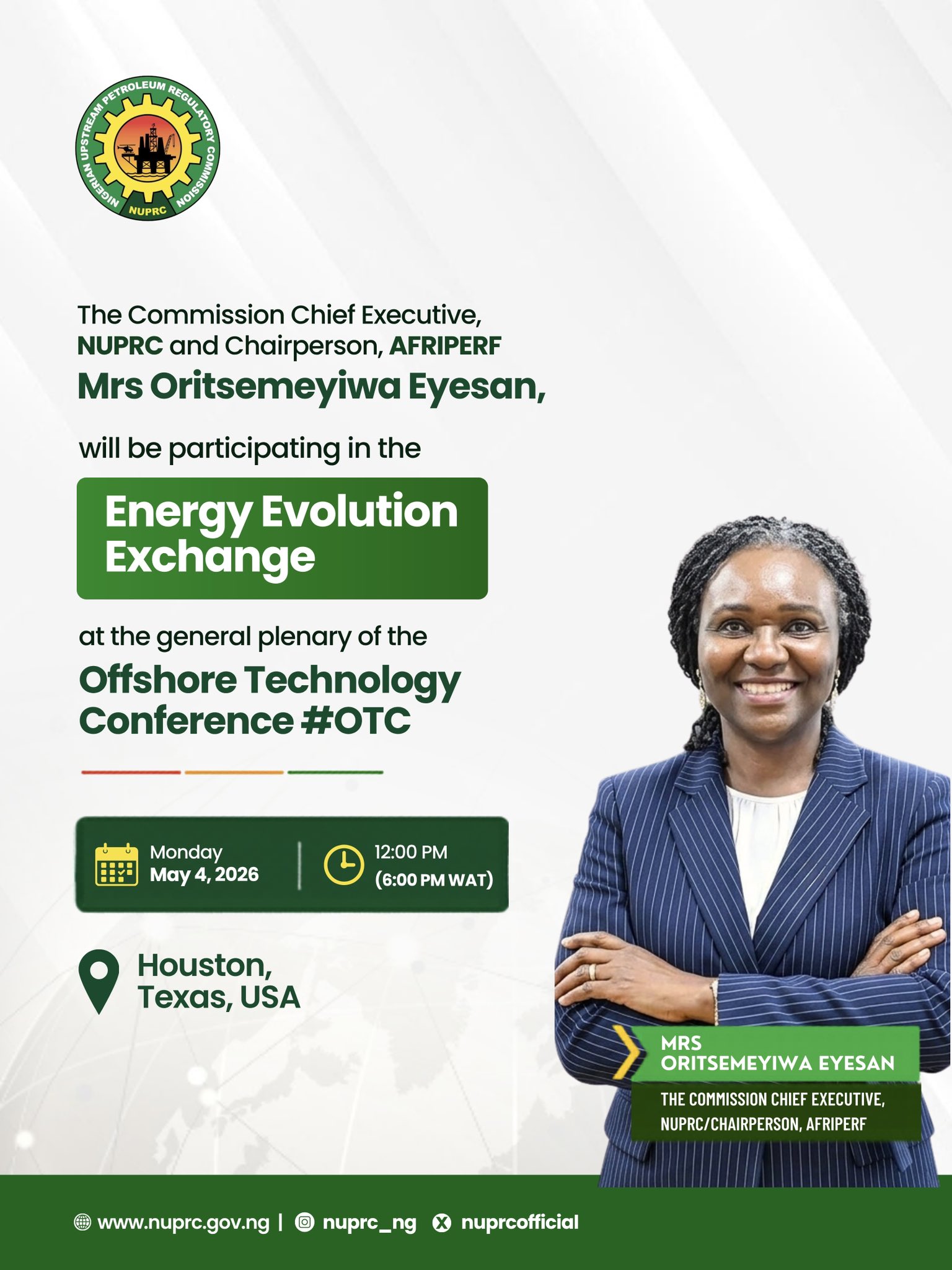 NUPRC Unveils Nigeria’s Long-Term Energy Plan In Texas