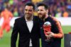 Xavi and Lionel Messi