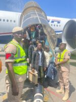 Evacuated Nigerians from South Africa