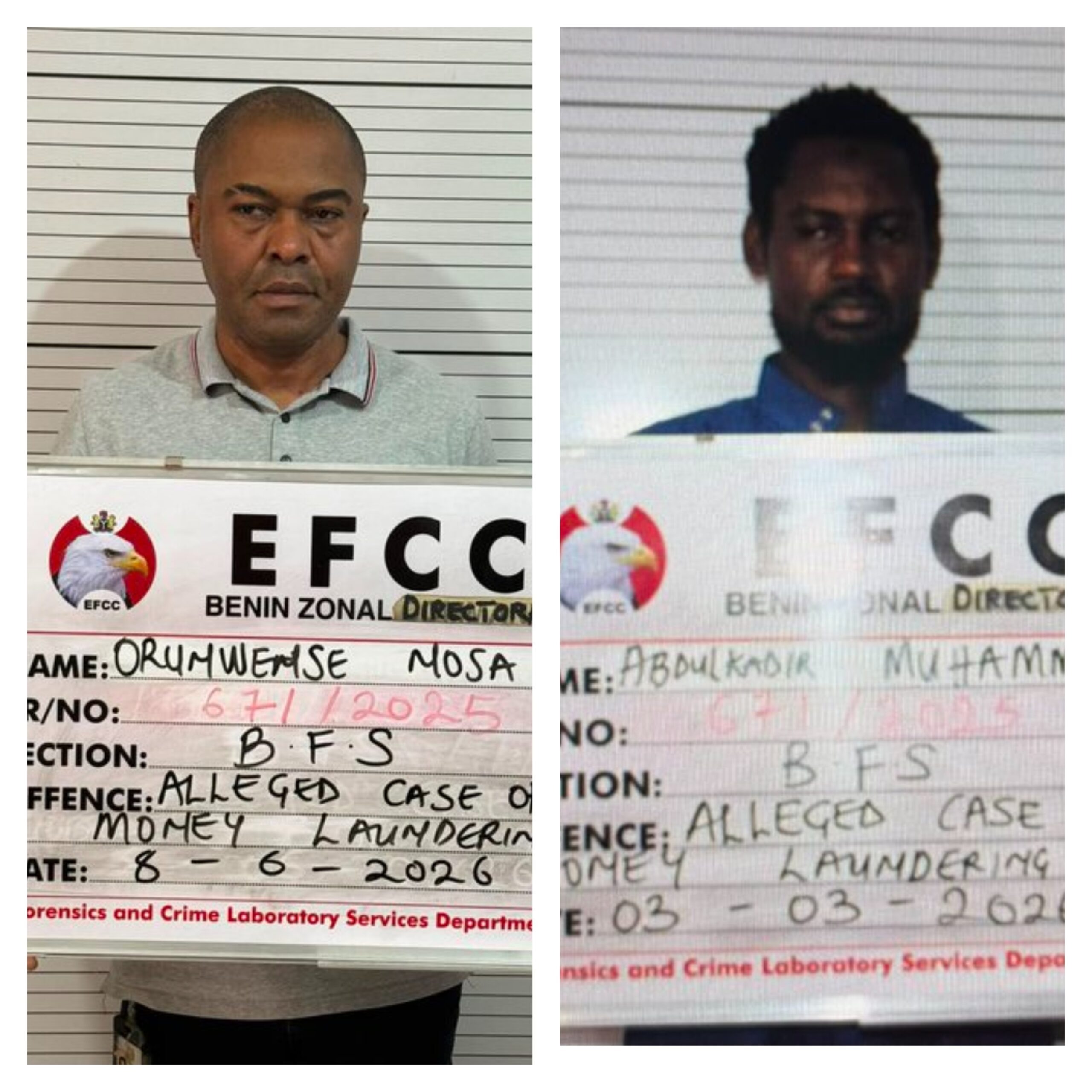 EFCC Grills Banker, Bureau de Change Operator Over Alleged $2.5m Money Laundering Scheme