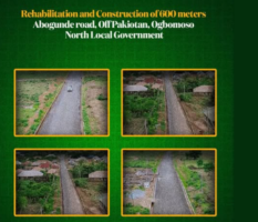 Akala Begins Rehabilitation of 600m Abogunde Road in Ogbomoso North
