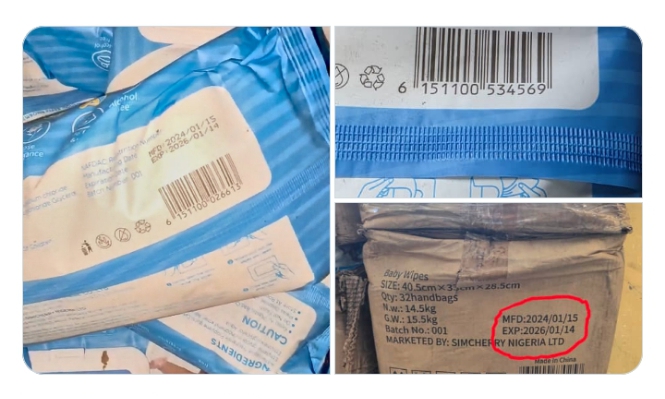 NAFDAC Uncovers Warehouse Full of Expired Baby Wipes