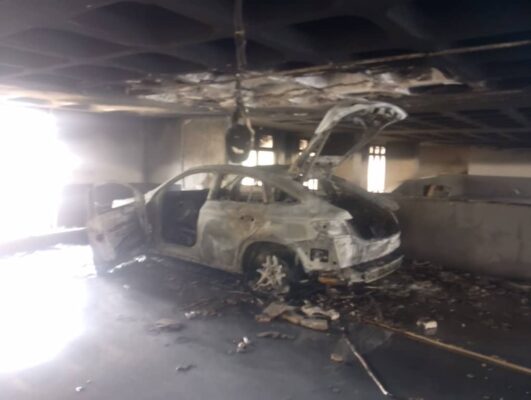 Fire Outbreak at Polaris Bank