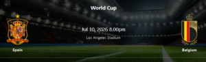 Spain vs Belgium